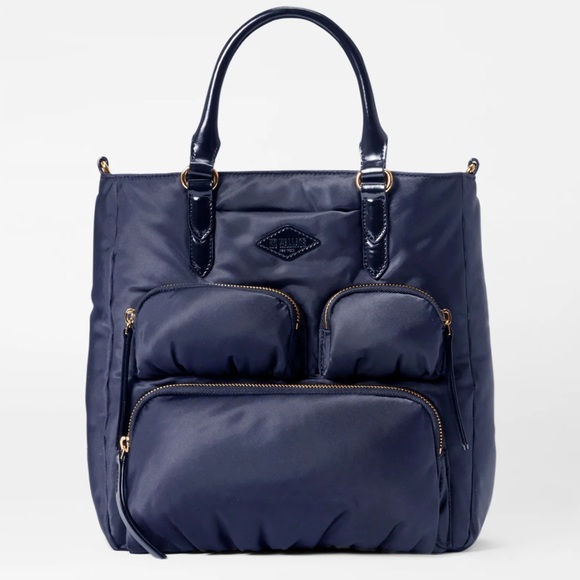 MZ Wallace Handbags - MZ Wallace Chelsea Top Handle & Crossbody Tote in Navy Blue Dawn Rec w/dustbag